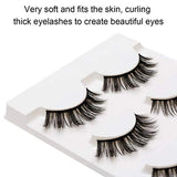 DYSILK Fake Eyelashes - False Eyelashes 3 Pairs 6D Mink lashify - Fluffy Lashes Natural Look Wispy Cat Eye Reusable Self Adhesive Lashes Pack Extension |003-0.8 inch