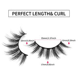 DYSILK Fake Eyelashes -10 Pairs 6D 17mm Faux Lashes Pack - Lashes Natural Look Reusable Mink False Eyelashes Wispy Fluffy Cat Eye Lashes