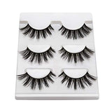 DYSILK Fake Eyelashes - False Eyelashes 3 Pairs 6D Mink lashify - Fluffy Lashes Natural Look Wispy Cat Eye Reusable Self Adhesive Lashes Pack Extension |003-0.8 inch