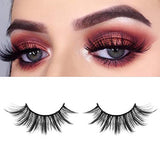 DYSILK 8 Pairs 5D Lashes Faux Mink Eyelashes Fluffy Natural Look False Eyelashes Long Lashes Pack Mink Lashes Soft Reusable Eye Lashes | 0.67 inch