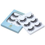 DYSILK Fake Eyelashes - False Eyelashes 3 Pairs 6D Mink lashify - Cat Eye Lashes Natural Look Wispy Fluffy Reusable Self Adhesive Pack Extension |001-0.7 inch
