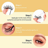 DYSILK False Eyelashes Fake Lashes - 5 Pairs 6D Lashes Mink Eyelashes 5 Styles Mixed - Fluffy Lashes Reusable Fake Eyelashes Wispy Mink Lash Natural Look| 008 15mm-18mm