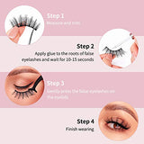 DYSILK False Eyelashes -10 Pairs 6D 19mm mix style Faux Lashes Pack - Wispy Eyelashes Fluffy Reusable Lashes Natural Look Mink Fake Eyelashes Cat Eye Lashes Soft Extension