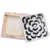 DYSILK False Eyelashes -10 Pairs 6D 18mm Faux Lashes Pack - Lashes Mink Long Natural Look Reusable Fake Eyelashes Wispy Fluffy Cat Eye Soft