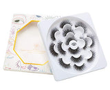 DYSILK 7 Pairs 6D Lashes Faux Mink Eyelashes Wispy Fluffy Natural Look False Eyelashes Long Lashes Pack Mink Lashes Soft Reusable Eye Lashes |003