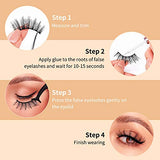 DYSILK Fake Eyelashes -10 Pairs 6D 17mm Faux Lashes Pack - Lashes Natural Look Reusable Mink False Eyelashes Wispy Fluffy Cat Eye Lashes