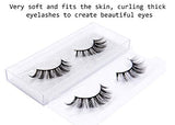DYSILK Fake Eyelashes Natural Lash - Mink Lashes 5 Pairs 6D Wispy Lash Pack - Eye Lashes Strip Eyelash Extension Kit Reusable False Lashes Natural Look | 002-16mm