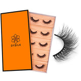 DYSILK Lashes Wispy Eyelashes - Mink Lashes 5 Pairs 6D Faux Eyelash Extension - False Eyelashes Mink Lash Natural Look Fake Eyelash Reusable Strip Lash Kit | Wispy-10-15mm