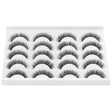 DYSILK 10 Pairs Lashes Faux Mink Eyelashes Russian Strip Lashes D Curl Wispy Fluffy Natural Look False Eyelashes Long Lashes Pack Mink Lashes Soft Reusable Eye Lashes | Wispy 13mm