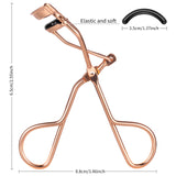 DYSILK Eyelash Curler Eyelashes Natural Long Lasting With 4PCS Silicone Replacement Pads Fit All Eye Shape Ergonomic Design No Hurt Eyelids|With Flannel Bag
