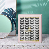 DYSILK Lashes False Eyelashes - 20 Pairs 6D 4 Styles Mixed Faux Mink lashes Thick Wispy Fluffy Natural - Fake Eyelashes Cat Eye Lashes Natural Look Reusable Lashes Pack| 10mm-20mm