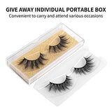 DYSILK False Eyelashes Fake Lashes - 5 Pairs 6D Lashes Mink Eyelashes 5 Styles Mixed - Fluffy Lashes Reusable Fake Eyelashes Wispy Mink Lash Natural Look| 008 15mm-18mm