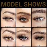 DYSILK 7 Pairs 8D Lashes Faux Mink Eyelashes Cat Eye Wispy Fluffy Natural Look False Eyelashes Long Lashes Pack Mink Lashes Soft Reusable Eye Lashes | Cute 15mm