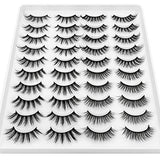 DYSILK Eyelashes Wispy Mink Lashes - 20 Pairs 6D 4 Styles Mixed Lashes Faux Mink Eyelashes - False Eyelashes Fluffy Cat Eye Lashes Soft Reusable Fake Lashes Pack| 11mm-20mm