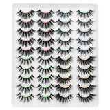 DYSILK Lashes False Eyelashes - 20 Pairs 6D 4 Styles Mixed Faux Mink lashes Thick Wispy Fluffy Natural - Fake Eyelashes Cat Eye Lashes Natural Look Reusable Lashes Pack| 10mm-20mm