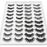 DYSILK Lashes Fluffy Fake Eyelashes - 20 Pairs 6D 4 Styles Mixed Lashes Faux Mink Eyelashes - False Lashes Mink Lashes Natural Look Cat Eye Lashes Wispy Eyelashes Pack| 11mm-20mm