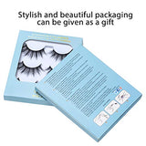 DYSILK Fake Eyelashes - False Eyelashes 3 Pairs 6D Mink lashify - Cat Eye Lashes Natural Look Wispy Fluffy Reusable Self Adhesive Pack Extension |001-0.7 inch