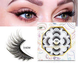 DYSILK 7 Pairs 6D Lashes Faux Mink Eyelashes Wispy Fluffy Natural Look False Eyelashes Long Lashes Pack Mink Lashes Soft Reusable Eye Lashes |003