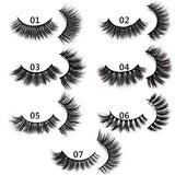 DYSILK 7 Pairs 6D Lashes 7 Styles Faux Mink Eyelashes Wispy Fluffy Natural Look False Eyelashes Long Lashes Pack Mink Lashes Soft Reusable Eye Lashes |005