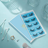 DYSILK Eyelashes Mink Lashes - Wispy Eyelashes 5 Pairs 6D Lashes Kit - False Lashes Natural Look Eye Lashes Cat Eye Fake Eyelashes Volume Lashes Strip | 006-15.2mm