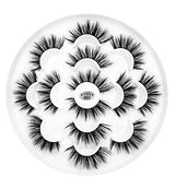 DYSILK 7 Pairs 6D Lashes Faux Mink Eyelashes Wispy Fluffy Natural Look False Eyelashes Long Lashes Pack Mink Lashes Soft Reusable Eye Lashes |002