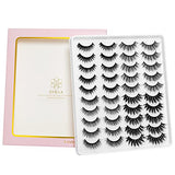 DYSILK Lashes Fluffy Fake Eyelashes - 20 Pairs 6D 4 Styles Mixed Lashes Faux Mink Eyelashes - False Lashes Mink Lashes Natural Look Cat Eye Lashes Wispy Eyelashes Pack| 11mm-20mm