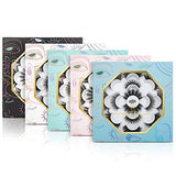 DYSILK 7 Pairs 6D Lashes 7 Styles Faux Mink Eyelashes Wispy Fluffy Natural Look False Eyelashes Long Lashes Pack Mink Lashes Soft Reusable Eye Lashes |005