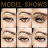 DYSILK 7 Pairs 8D Lashes Faux Mink Eyelashes Cat Eye Wispy Fluffy Natural Look False Eyelashes Long Lashes Pack Mink Lashes Soft Reusable Eye Lashes | Queen 18mm