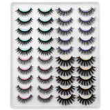 DYSILK Lashes Fluffy Fake Eyelashes - 20 Pairs 6D 4 Styles Mixed Lashes Faux Mink Eyelashes - False Lashes Mink Lashes Natural Look Cat Eye Lashes Wispy Eyelashes Pack| 11mm-20mm