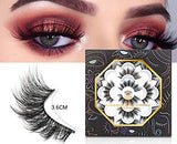 DYSILK 7 Pairs 6D Lashes Faux Mink Eyelashes Wispy Fluffy Natural Look False Eyelashes Long Lashes Pack Mink Lashes Soft Reusable Eye Lashes |002