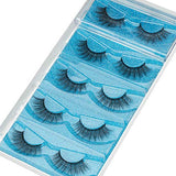 DYSILK Eyelashes Mink Lashes - Wispy Eyelashes 5 Pairs 6D Lashes Kit - False Lashes Natural Look Eye Lashes Cat Eye Fake Eyelashes Volume Lashes Strip | 006-15.2mm