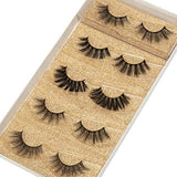 DYSILK Mink Lashes Natural Look - False Eyelashes 5 Pairs 6D Lashes 5 Styles Mixed Lash Pack - Wispy Lashes Fake Eyelashes Soft Reusable Cat Eye Lash | 005- (15mm-18mm)