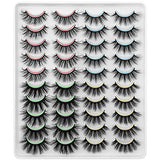 DYSILK Mink Lashes False Eyelashes - 20 Pairs 6D 4 Styles Mixed Lashes Faux Mink Eyelashes - Fake Eyelashes Natural Look Mink Fluffy Wispy Strip Lashes| 13mm-20mm