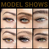 DYSILK 7 Pairs 8D Lashes Faux Mink Eyelashes Wispy Fluffy Natural Look False Eyelashes Long Lashes Pack Mink Lashes Soft Reusable Eye Lashes |Ruffle 16mm