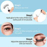 DYSILK Eyelashes Mink Lashes - Wispy Eyelashes 5 Pairs 6D Lashes Kit - False Lashes Natural Look Eye Lashes Cat Eye Fake Eyelashes Volume Lashes Strip | 006-15.2mm