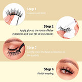 DYSILK Lashes Wispy Eyelashes - False Eyelashes 5 Pairs 6D Mink Lashes - Fake Eyelashes Natural Look Like Extensions Strip Lashes Fluffy Lash Pack | 007-18mm