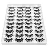 DYSILK Mink Lashes False Eyelashes - 20 Pairs 6D 4 Styles Mixed Lashes Faux Mink Eyelashes - Fake Eyelashes Natural Look Mink Fluffy Wispy Strip Lashes| 13mm-20mm